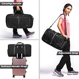 Gonex 60L Foldable Travel Duffel Bag Water & Tear Resistant, Black