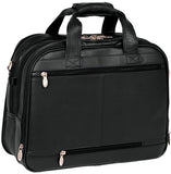 McKleinUSA Damen 80715 R Series Leather Detachable-Wheeled Laptop Case (Black)