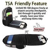 Travel Laptop Backpack,TSA Large Travel Backpack for Women Men, 17 Inch Business Flight Approved Carry On Backpack with USB Charger Port and Luggage Sleeve, MATEIN Durable College School Bookbag,Grey