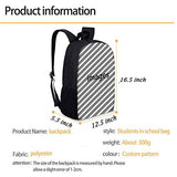 Grid Poker Playing Cards Daypack With Padded Straps, Travel And Sport Backpack Rucksack Large