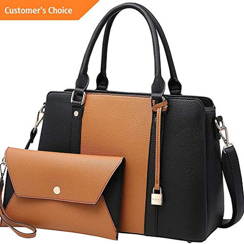 Sandover Dasein Two Tone Satchel with Matching Wallet 9 Colors | Model LGGG - 10251 |