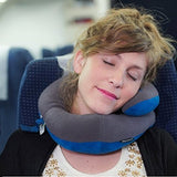 BCOZZY Chin Supporting Patented Travel Pillow - Prevents The Head from Falling Forward in Any Sitting Position, Providing Comfort and Support for The Neck and Head. Adult Size (Gray)