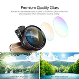 AMIR Phone Camera Lens, 0.6X Super Wide Angle Lens + 15X Macro Lens for iPhone Lens Kit, 2 in 1