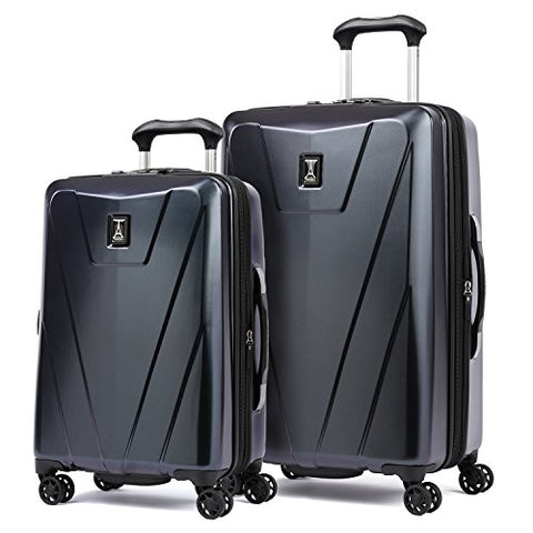 Travelpro Maxlite 4  2 Piece Hardside Set (21" And 25" Hardside Spinners), Navy And Black