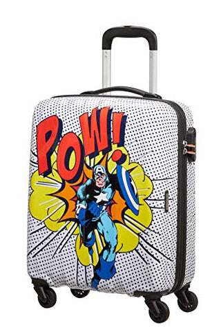 American Tourister Unisex_Adult Luggage Hand Baggage, Multicoloured (Captain America Pop Art), S (55 cm - 36 L)