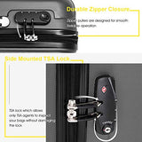 Goplus 3 Pcs Luggage Set ABS Hardshell Travel Bag Trolley Suitcase w/TSA Lock (Grey)