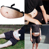 Dad Bag Unisex Belly Fanny Fake Waist Pack with Zipper Adjustable Belt