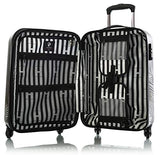 Heys America Oasis Fashion 21" Carry-on Spinner Luggage With TSA Lock (Black/Gold)