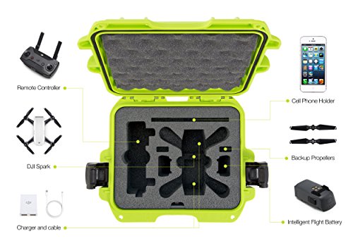 Nanuk 915 Hard Case With Foam Insert For DJI Mini 4 Pro Fly More Combo Kit Black - View #9
