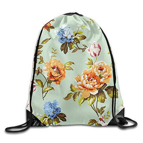 Mastexoru drawstring backpack Gym Bag Travel Backpack, Floral Pattern, Gym Backpack For Boys Girls