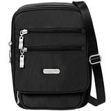 Baggallini Journey Crossbody Travel Bag, Black/Sand, One Size