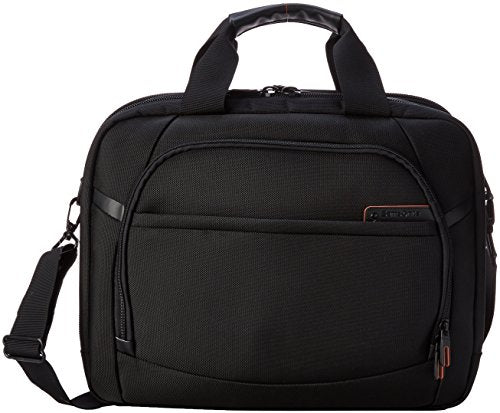 Samsonite Pro 4 DLX 2 Gusset PFT TSA Briefcase, Black, One Size