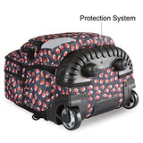 HollyHOME Rolling Backpack 18 inch Students Multifunction Waterproof Wheeled Large Storage