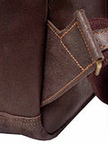 David King & Co. Distressed Leather Laptop Messenger Backpack, Cafe, One Size