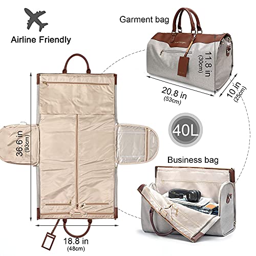 Designer Garment Travel Bag for Women with 2-in-1 Compartment for