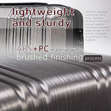 Coolife Luggage Expandable(only 28") Suitcase PC+ABS with TSA Lock Spinner 20in 24in 28in (orange, M(24IN))