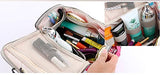 Fakeface Large Waterproof Nylon Mesh Toiletry Bag Tote Travel Makeup Cosmetics Portable Organizer