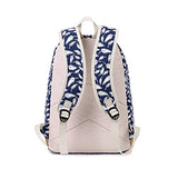 S Kaiko Feather Pattern Canvas Backpack School Bakcpack For Women And Men School Bag Daypack