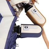 FakeFace Navy Stripes Style Compact Triple Folding Automatic Umbrella Auto Open & Close Travel