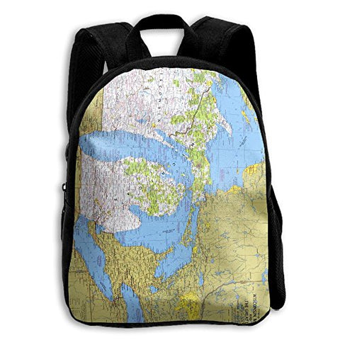 Jhxzml National Geographic Wisconsin Michigan And The Great Lakes Map Student School Backpack