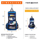 Medium Size Hanging Toiletry Bag with Detachable TSA Compliant Zipper Pocket & Swivel Hook (Marine)