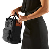 Fjallraven - Kanken No.2 Black Mini Backpack for Work, Black