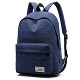 AUGUR Casual Laptop Backpack Light-Weight Classic Bookbag Rucksack for Travel - Blue