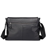 Bison Denim Mens Genuine Leather Briefcase Laptop Bag Messenger Shoulder Bag Black