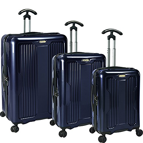 PROKAS Ultimax 3-Piece Spinner Luggage Set (Navy)