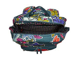 Vera Bradley Iconic Deluxe Campus Backpack, Signature Cotton, Falling Flowers