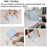 Travel Packing Cubes 8 Pcs Set, Luggage Packing Organizers with Shoe Bag and Toiletry Bag (Light pink)