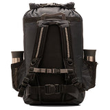 Aqua Quest Sport 30 Charcoal Gray Waterproof Backpack with Water Bottle Pockets, Roll-top for