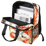 LORVIES Unique Japanese Print School Bag for Student Bookbag Teens Travel Backpack Casual Daypack Travel Hiking Camping
