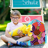 LORVIES Colorful Swirl Round Cute Backpack Kids School Book Bags for Elementary Primary Schooler for Boys