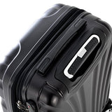 Olympia Vortex Carry-on Hardcase Spinner W/TSA Lock, Black