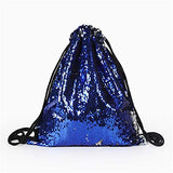 Hakazhi Inc New Sequin Backpacks Glittering Shoulder Bling Bags Reversible Glitter Drawstring