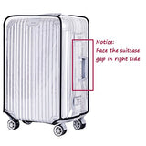 Yotako Clear PVC Suitcase Cover Protectors 20 24 28 30 Inch Luggage Cover for Wheeled Suitcase (30''(21.3''L x 13.2''W x 27.6''H))