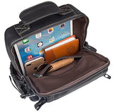 Clean Vintage Small Backpack For Men, Leather Backpack Black