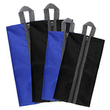 Zmart Portable Travel Shoe Bags with Zipper for Men Waterproof Nylon Traveling Shoe Storage Organizer Packing Cubes 4 Pack