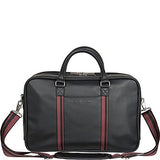 Ben Sherman Kingsway Leather Double Compartment 15" Computer Briefcase in Black