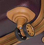 Dejuno Legion Hardside Spinner TSA Combination Lock Carry-on Suitcase-Burgundy