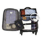 Travelpro TourGo 20" and 25" Softside Spinner Luggage Set, Black