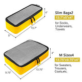 BAGAIL 6 Set Net Packing Cubes Multi-Functional Luggage Packing Organizers for Travel Accessories