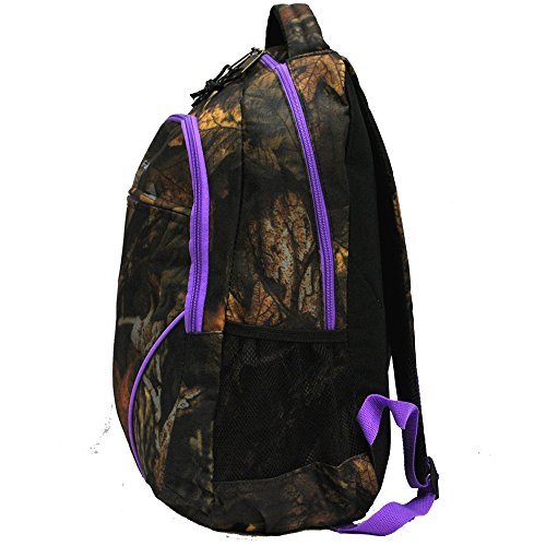 E-Z Tote Real Tree Print Hunting Backpack In 5 Colors (Purple Trim)