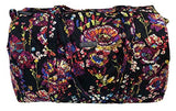 Vera Bradley Small Duffel Bag (Midnight Wildflowers)