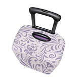 GIOVANIOR Retro Roman Purple Floral Luggage Cover Suitcase Protector Carry On Covers
