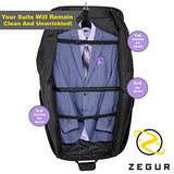 ZEGUR Suit Carry On Garment Bag for Travel & Business Trips With Shoulder Strap