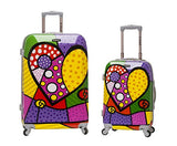 Rockland 2 Piece Upright Luggage Set, Heart, One Size