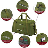 Gonex 60L Travel Duffle Bag, Weekender Overnight Duffel Bag with Shoe Compartment Army Green