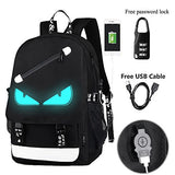 A-MORE Anime Luminous Backpack Noctilucent School Bags Daypack USB chargeing port Laptop Bag